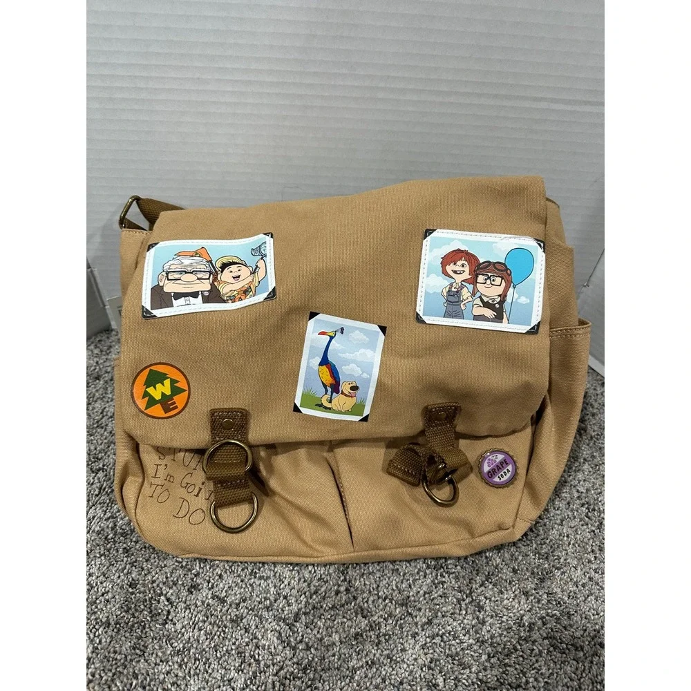 Messenger Bag Her Universe Unisex Tan New Pixar Up Fotos Canvas OS